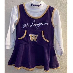 UW toddler cheerleader outfit size 2T